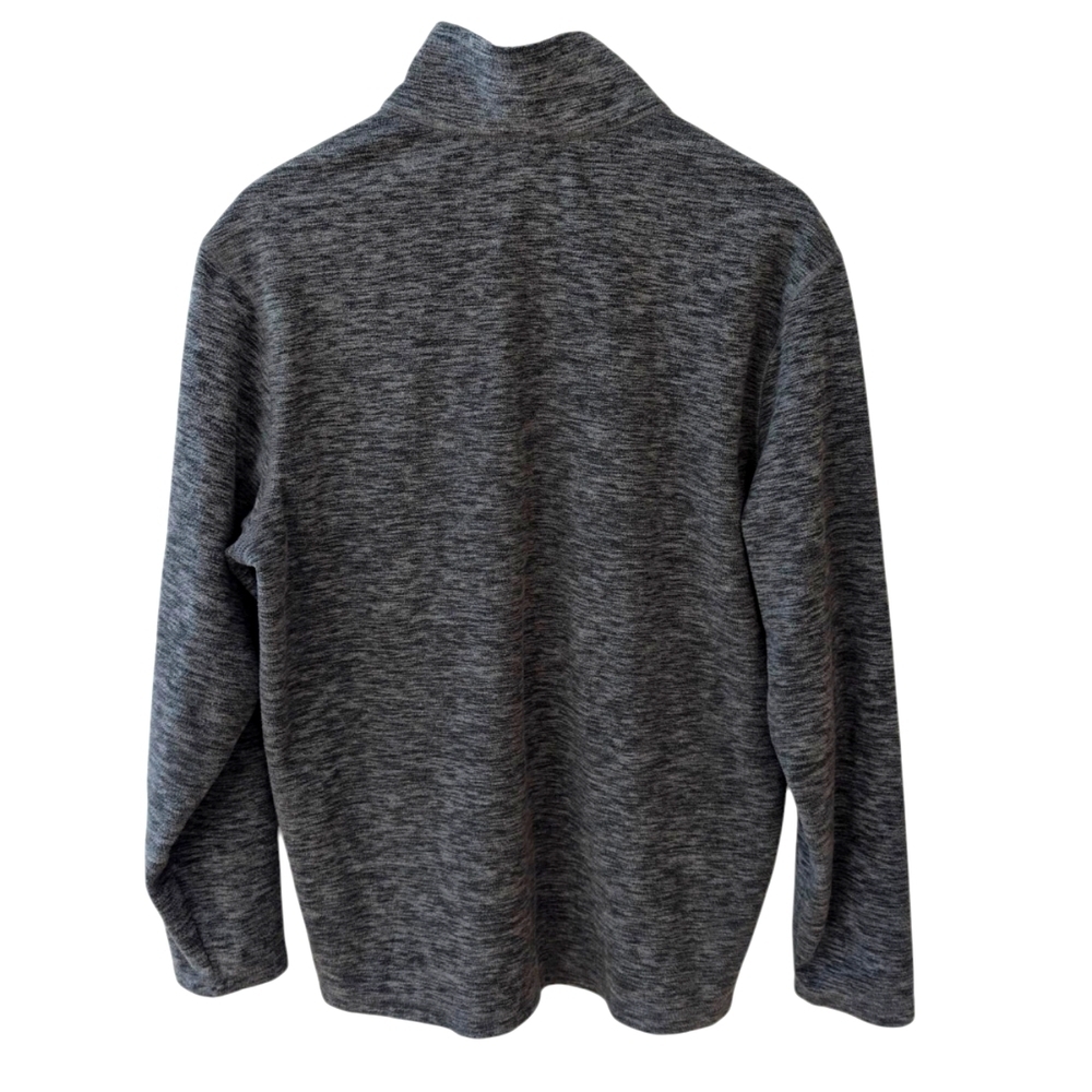 Eddie Bauer Men's Fleece Gray Quarter Zip Pullover Size M - Picture 6 of 8
